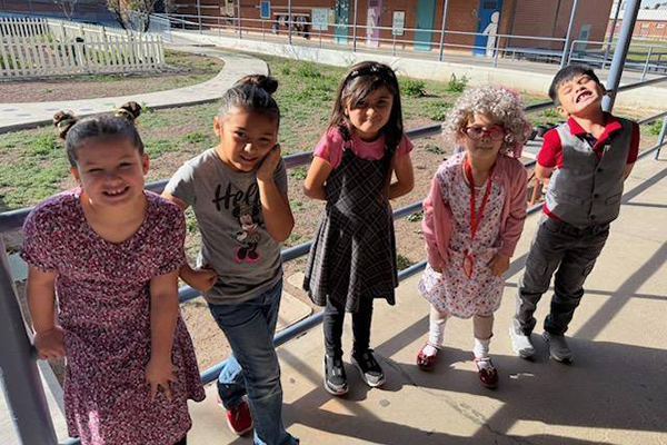 Students show off their 100-year-old costumes